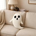 thumbnail image 6 of Decorative Throw Pillow 12 Inch Ghost Shape Sherpa Fabric for Halloween Indoor Decor Spooky Holiday Gifting, 6 of 6