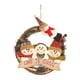 thumbnail image 1 of SGACAI Corona navideña para el frente Corona navideña de muñeco de nieve de Papá Noel, círculo de vid seca Corona de ratán linda de Papá Noel, muñeco de nieve El, 1 of 7