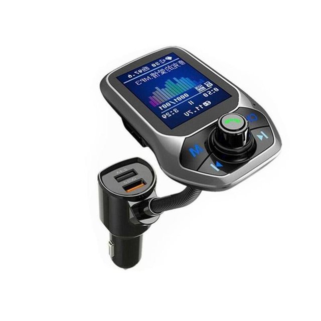 Kit Transmisor Fm Receptor Bluetooth 5.0 Para Coche/Reproductor Usb Dual Mp3/Carro M8F1