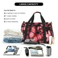 thumbnail image 5 of Fuzoiu pink butterfly Print Travel Duffle Bag,Carry On Tote Bags,Duffel Bag,Sport Gym Bag, Hospital Bag for Labor and Delivery, Overnight Bag,Luggage Bag, 5 of 7
