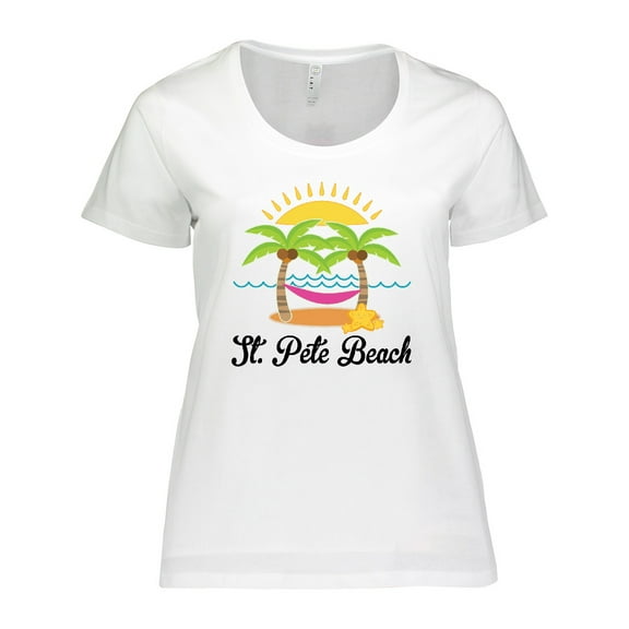 Inktastic St. Pete Beach Florida Vacation Women's Plus Size T-Shirt