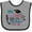 Heather and Black, variant on Inktastic My Mommy Did It and She Did It for Me with Graduation Cap Girls Baby Bib