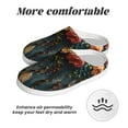 thumbnail image 6 of Daiia Floral Dreamcatcher Elegance Print Women’s Fuzzy Slippers Memory Foam Lightweight House Shoes Cozy Loafer Flannel House Shoes-46/47, 6 of 7