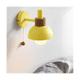 thumbnail image 2 of Lámpara de pasillo para porche de sala de estar, lámpara de noche de dormitorio moderna minimalista nórdica, lámpara de pared Macaron (amarilla), 2 of 7