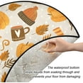 thumbnail image 3 of Coolnut Pumpkin Stocking Christmas Tree Mat Round Christmas Tree Stand Mat Decoration for Holiday Party Home Christmas Day Ornaments Floor Door, 28.3", 3 of 6