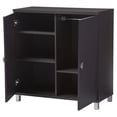thumbnail image 3 of Dark Brown Wood Entryway Handbags or School Bags Storage Sideboard Cabinet, 3 of 6