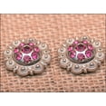 thumbnail image 3 of Set Of 16 Western Screw Back Concho Fuchsia Berry Crystals Cowgirl, 3 of 5