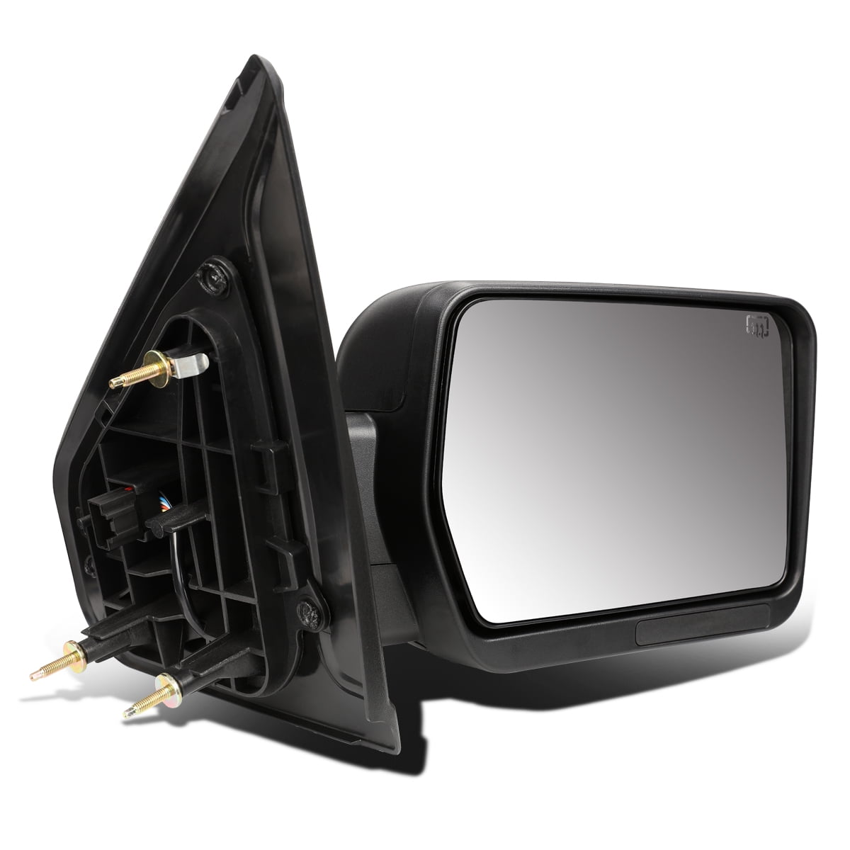 For 2004 to 2014 Ford F150 Black Powered Heated Signal Glass + Manual