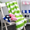 thumbnail image 1 of Cheers 80x160cm Microfiber Quick-dry Striped Soft Absorbent Gym Pool Beach Bath Towel, 1 of 7
