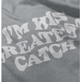 thumbnail image 4 of His Greatest Catch Funny Fishing Women's Graphic T Shirt Tees Brisco Brands L, 4 of 7