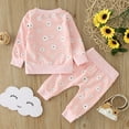 thumbnail image 4 of HZLPFO Baby Girl Clothes Toddler Girl Outfits Shirt Pants Cute Outfit Set Baby Girl Fall Winter Clothes Z03-Pink,9-12 Months, 4 of 5