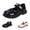 Black, variant on Girls Mary Jane Shoes Platform Non-Slip Pearl Bowknot Ankle Strap Dress Shoes School Uniform Shoes for Toddler/Little/Big Kids