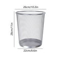 thumbnail image 3 of Metal Meshround Garbage Can Trash Can Garbage Can Wastebaskets for Bathroom Bedroom Office Kitchen Small Space Living Trash Bin, 3 of 6
