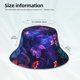 thumbnail image 3 of Balery Magic Colorful Forest Leaves Sombreros para el sol para hombre y mujer, sombrero de pescador con UPF 50+, 3 of 6