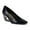 Black, variant on XYD Women Crystal Embedded Heels Slip on Pumps Square Toe Metal Chunky Heeled Themed Party Formal Shoes Size 7 Gold