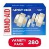 Band-Aid Brand Adhesive Sterile Bandage Variety Pack, Assorted, 280 Ct