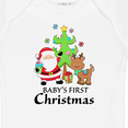 thumbnail image 4 of Inktastic Baby's 1st Christmas with Santa Reindeer and Tree Boys or Girls Baby Bodysuit, 4 of 5