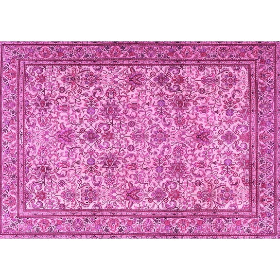 Ahgly Company Indoor Rectangle Persian Pink Traditional Area Rugs, 2' x 5'