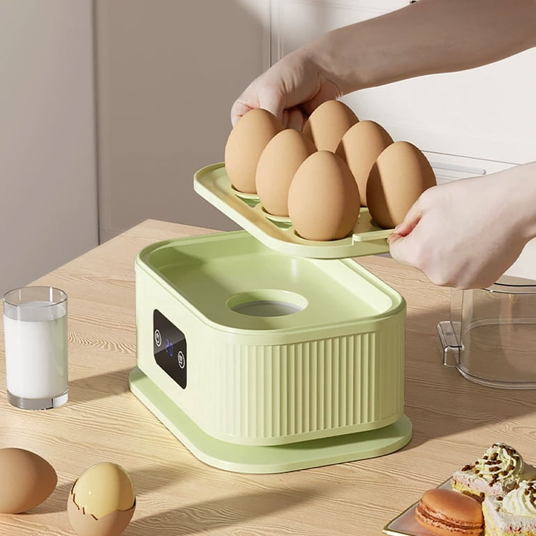 Electric Egg Cooker – 6 Egg Capacity, Soft/Medium/Hard Boiled, Poacher & Omelet Maker, Silver-810785