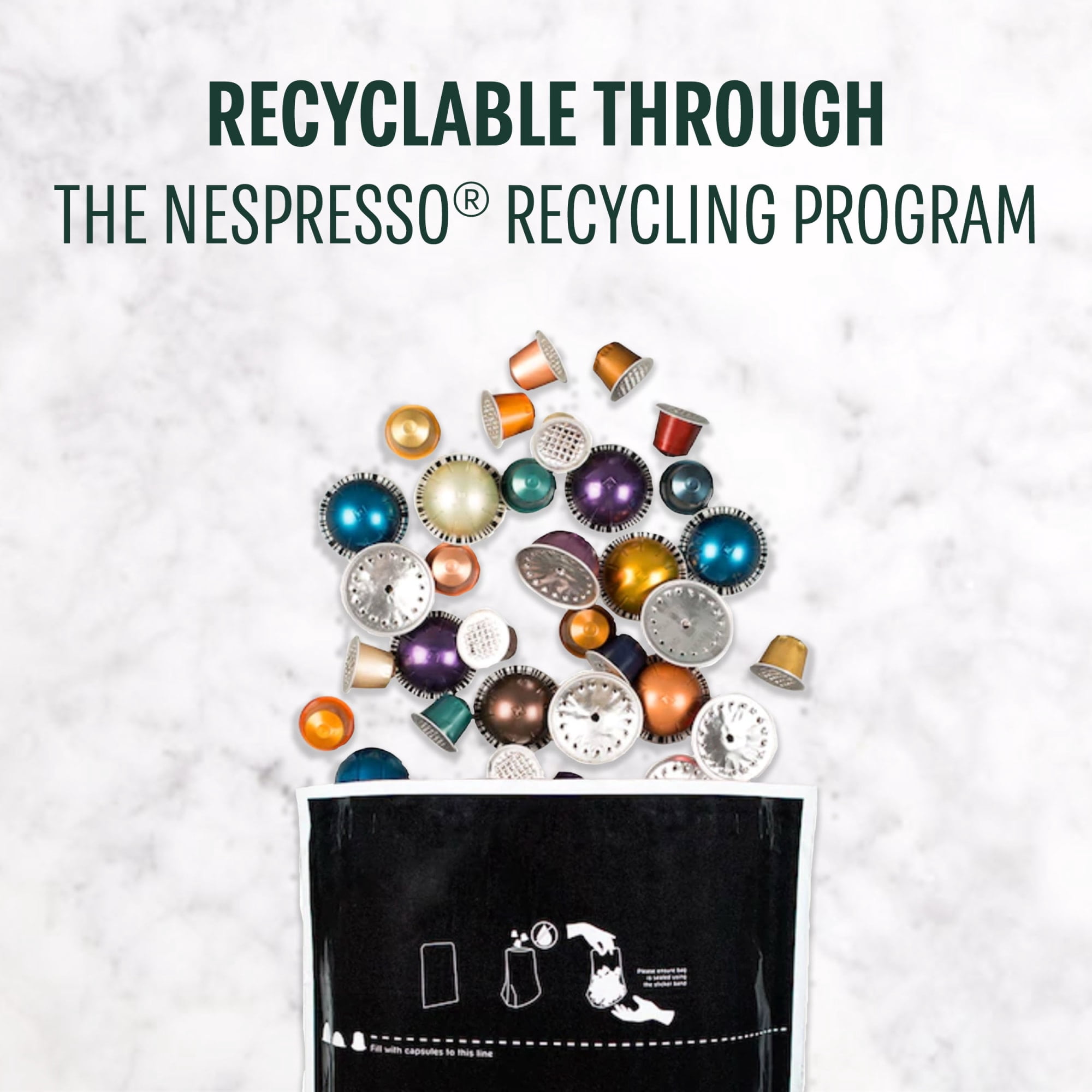 Starbucks Holiday Blend, Medium Roast Starbucks by Nespresso Vertuo Capsules, 8 Count