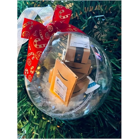 New interesting decorations, mini package Christmas decorations, Christmas mini express box decorations tree decorations (A)