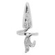 thumbnail image 1 of Women Nail Rings Charming Rhinestones Cover for Nail Art Tail Finger, 1 of 5