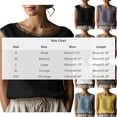 thumbnail image 3 of Yutgune Women's Boat Neck Lace Trim Linen Tank Top Sleeveless Casual Summer Blouse Shirt, 3 of 7