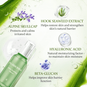 Aloderma Soothing Facial Serum with 85% Organic Aloe Vera - Calming Serum for Sensitive Skin with Natural Botanicals - Pure Aloe Vera Serum for Face - Lightweight Skin Calming & Nourishing Face Serum
