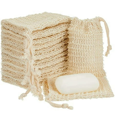 

50 Cotton and Linen Drawstring Foaming Nets Handmade Soap Fertilizer Storage Bags Soap Foaming Bags