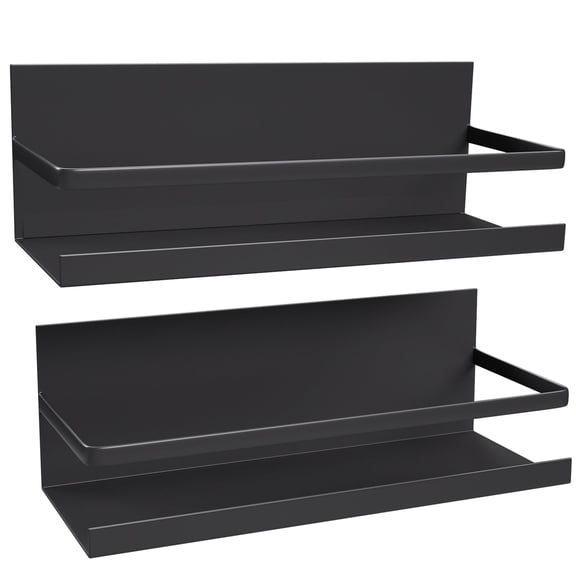 2 Pack Magnetic Spice Rack for Refrigerator, Magnetic Shelf for Kitchen, Storage Organizer