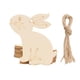 thumbnail image 1 of Fiudx Colgante de Conejito de Pascua, Decoración de Madera para Hacer Tú Mismo, Juego de 10 Piezas, Decoración Festiva para El Hogar, Exhibición de Mesa de Pascua, Celebración Familiar, Tamaño 6 X 4,, 1 of 2