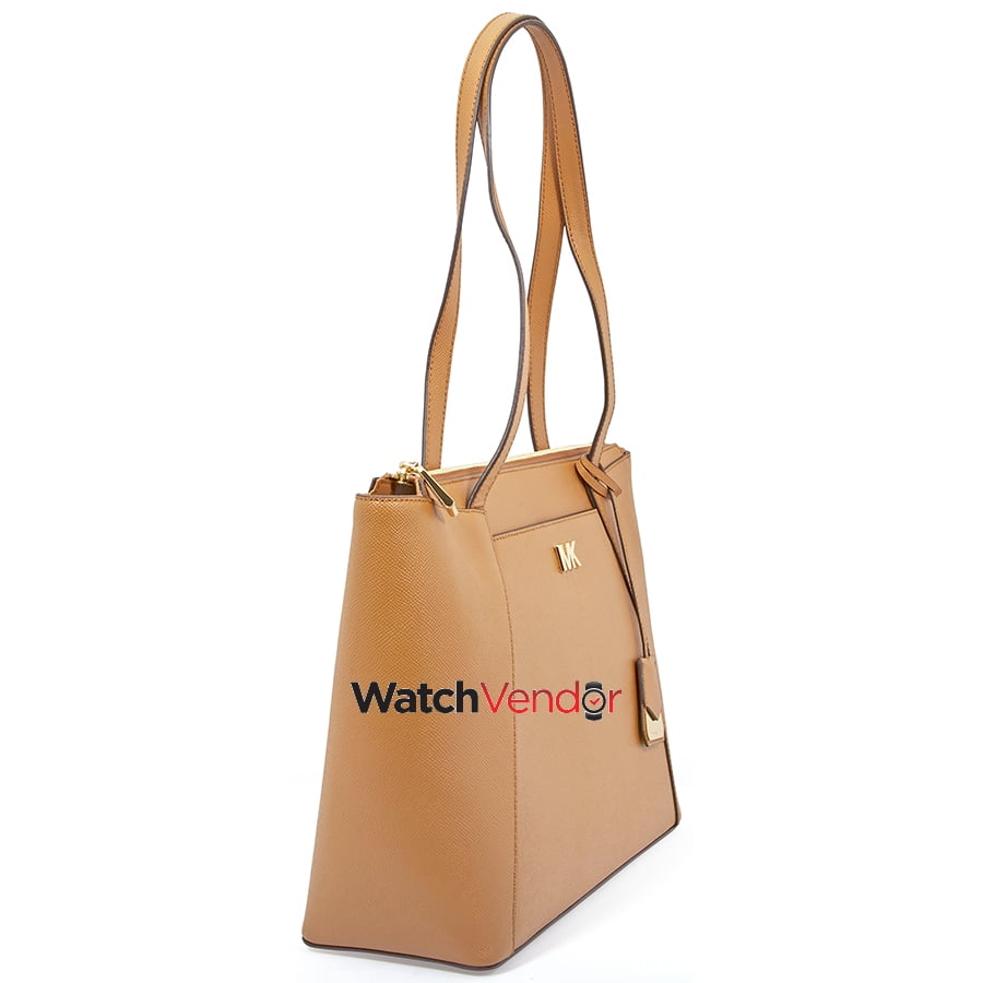 Michael Kors Maddie Medium East West Leather Tote Acorn