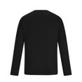 thumbnail image 4 of Aueoeo Long Sleeve T Shirts for Men, Mens Tops Casual Crewneck Long Sleeve T Shirt Pullover Shirt Slim Fit Blouse, 4 of 5