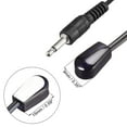 thumbnail image 3 of IR Infrared Emitter Extension Cable 9.8ft 45 Degree Emission Angle 3.5mm Jack Single Red Head 2pcs, 3 of 6