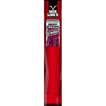 Jack Link's Beef Steak, Protein Snack, Peppered, 2oz (1 Stick)