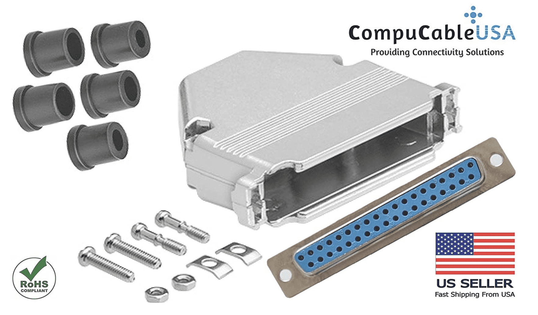 Best DB37 Female Solder Type Connector Kit with