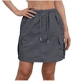 thumbnail image 3 of Zedker Women's Outdoor Skort Golf Skorts Active Athletic Skort UPF 50+ Hiking Casual Skirt Quick Dry with Pockets Dark Gray XXL, 3 of 9