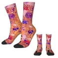 thumbnail image 2 of Gustav Klimt Stockings The Kiss Purple Custom Trendy Socks Winter Anti Skid Socks Couple R, 2 of 7