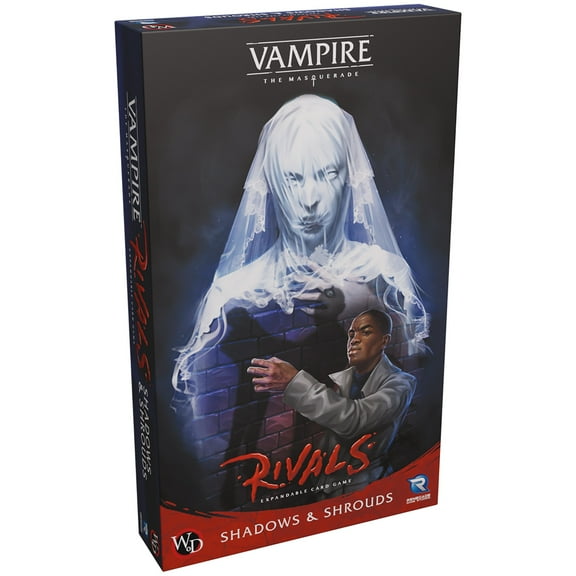 Vampire: The Masquerade Rivals: Shadows and Shrouds Expandable Card Game - Expansion to Vampire: The Masquerade Rivals Core Game. Ages 14  2-4 Players, 30-70 Mins