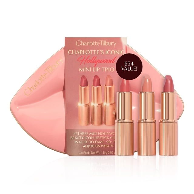 Set de Trío de Labiales Charlotte Tilbury Iconic Hollywood