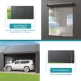 thumbnail image 2 of NETAJE 20'x20' Heavy Duty Portable Outdoor Garage Carport with Side-Opening Door, Roll-up Windows, Four-Hole Base for Car, Black, 2 of 8