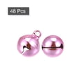 thumbnail image 3 of 14mm Small Jingle Bells for Craft DIY Christmas Vacuum Plating Pink 48 Pack, 3 of 5