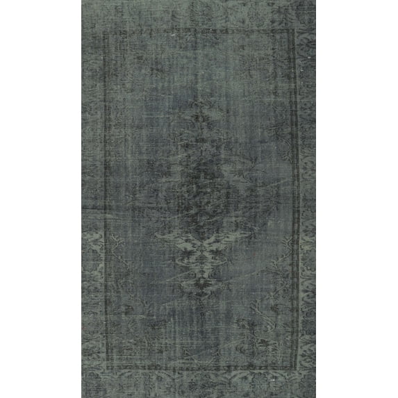 Ahgly Company Indoor Rectangle Traditional Gray Persian Area Rugs, 5' x 7'