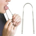 thumbnail image 5 of Raspador de lengua de acero inoxidable, limpiador de lengua, limpiador de raspador de lengua, antibacteriano ayurvédico para una higiene óptima (plata), 5 of 5