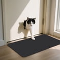 thumbnail image 6 of WANALIT Cat Litter Mat,47" x 30" Large Litter Trapping Mat Keep Floor Clean,Waterproof Pet Pad,Kitten Supplies for Indoor Cats & Dogs,Soft on Paws,Black, 6 of 6