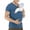 Sky Blue, variant on Casual Polo Shirts for Men with Refined Solid Fabric and Classic Collars Featuring Polished Short Sleeve Fits for Office Golf Outings Date Nights Business Casual Events Army Green L