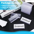 thumbnail image 5 of 100 Portaetiquetas para Estantes Alambre con 100 Inserciones Papel, Etiquetas para Estantes de Plástico para Portaetiquetas de Alambre Compatibles con Estantes de 1-1/4 Pulgadas, 5 of 5