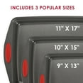 Rachael Ray Bakeware Nonstick Baking Sheet and VegaPeel Set, 4Piece