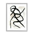 thumbnail image 4 of Stupell Industries Abstract Paint Strokes Layered Black Brown Gray Framed by Daphne Polselli, 4 of 5