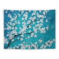 thumbnail image 5 of Orinice White Flowers Tapestry Wall Hanging Unique Style Graphic Tapestries Home Decor for Living Room Bedroom Farmhouse Dorm 50x40inch, 5 of 6